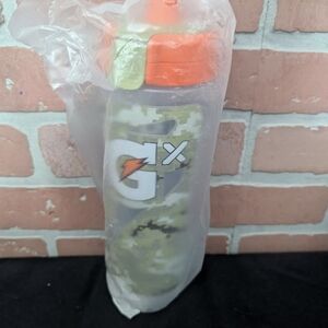 Gatorade Camo Water Bottle with Orange Lid